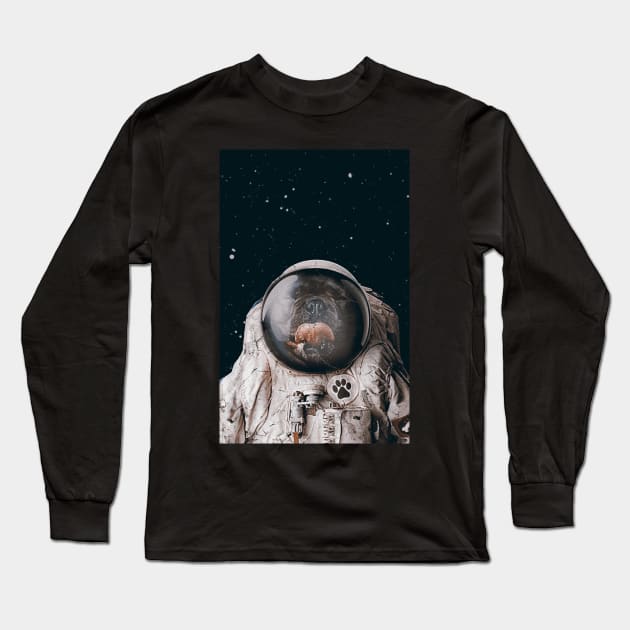 Space Dog Long Sleeve T-Shirt by SeamlessOo